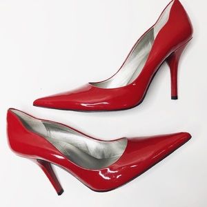 Guess by Marciano Red Patent Leather Heels